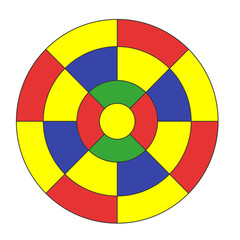 Obraz premium Dartboard Target Illustration