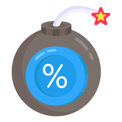 A unique design icon of explosive sale

