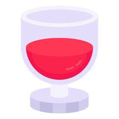 Juice glass icon, editable vector

