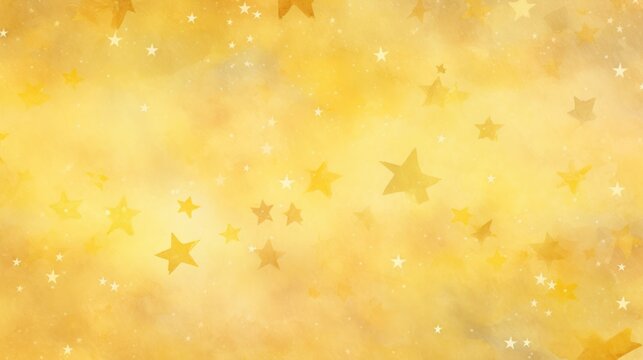 Many large stars Some overlap yellow background