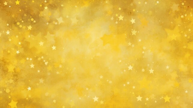 Many large stars Some overlap yellow background