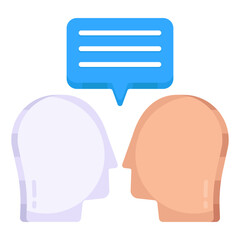 An icon design of communication 

