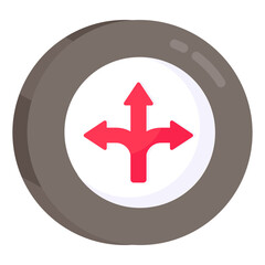 Obraz premium Modern design icon of directional arrows