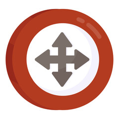 Modern design icon of directional arrows 

