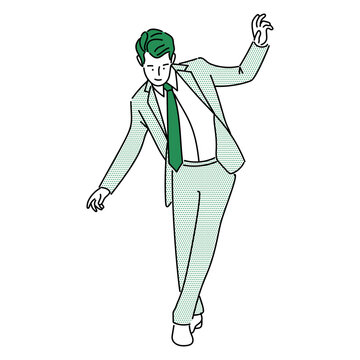 recommend clip art: Business man, businessperson or employee staff people cartoon. Company professional minimalist illustration vector