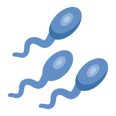  Tiny carriers of genetic information, on a mission for fertilization.