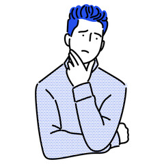 Business man, businessperson or employee staff people cartoon. Company professional minimalist illustration vector