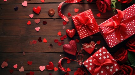 Valentine's day. Cute Valentine's day design. Romance background