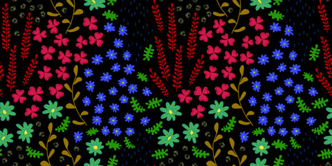 Seamless floral pattern. Pattern design for trendy textiles, textures, fabrics, wallpapers, covers, lanterns.