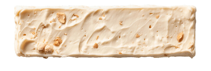 Turron, top view, transparent background, isolated image, generative AI