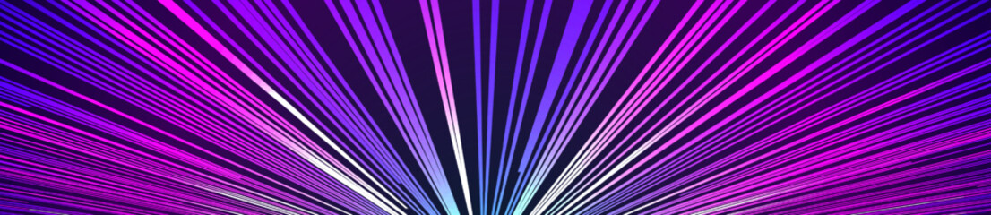 Neon speed line vector background stripe effect for manga speed frame, superhero action, explosion background. Motion line effect, pop art. 10 eps