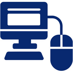 A gaming mouse vektor icon illustation