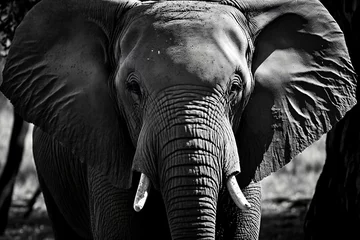 Foto op Aluminium elephant head © overrust