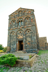 Fototapeta na wymiar Chiesa Romanica di San Nicola. Ottana, Provincia di Nuoro, Sardegna, Italy