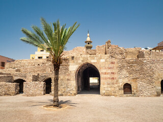 Aqaba Fortress, aka Mamluk Castle, Jordan, Middle East - obrazy, fototapety, plakaty