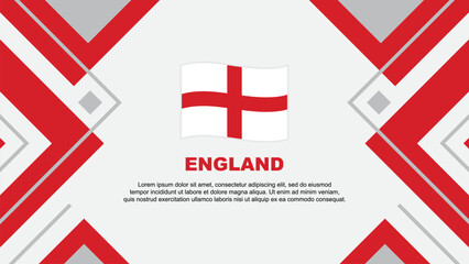 England Flag Abstract Background Design Template. England Independence Day Banner Wallpaper Vector Illustration. England Illustration
