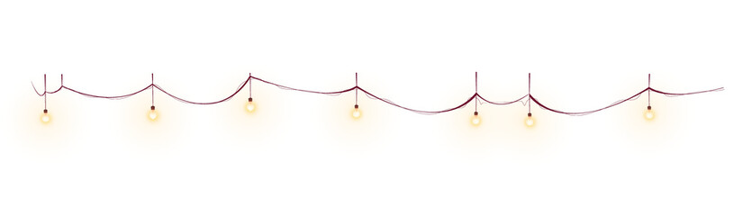 Light Christmas Tree Garland © klyaksun