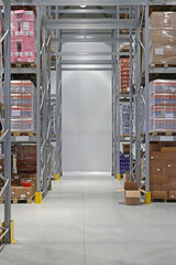 Clear Aisle in Fulfilment Warehouse