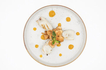 Piatto gourmet seppia ripiena