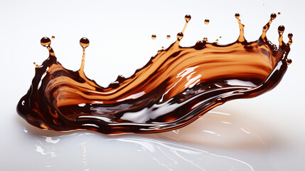 splash of chocolate or Cocoa. 3d illustration.