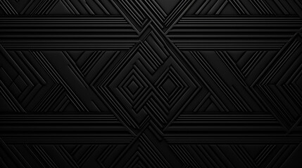 Embossed black background, ethnic indian black background design. Geometric abstract pattern - obrazy, fototapety, plakaty