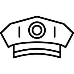 Police Man Hat Icon