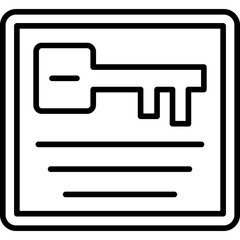 Card Key Icon