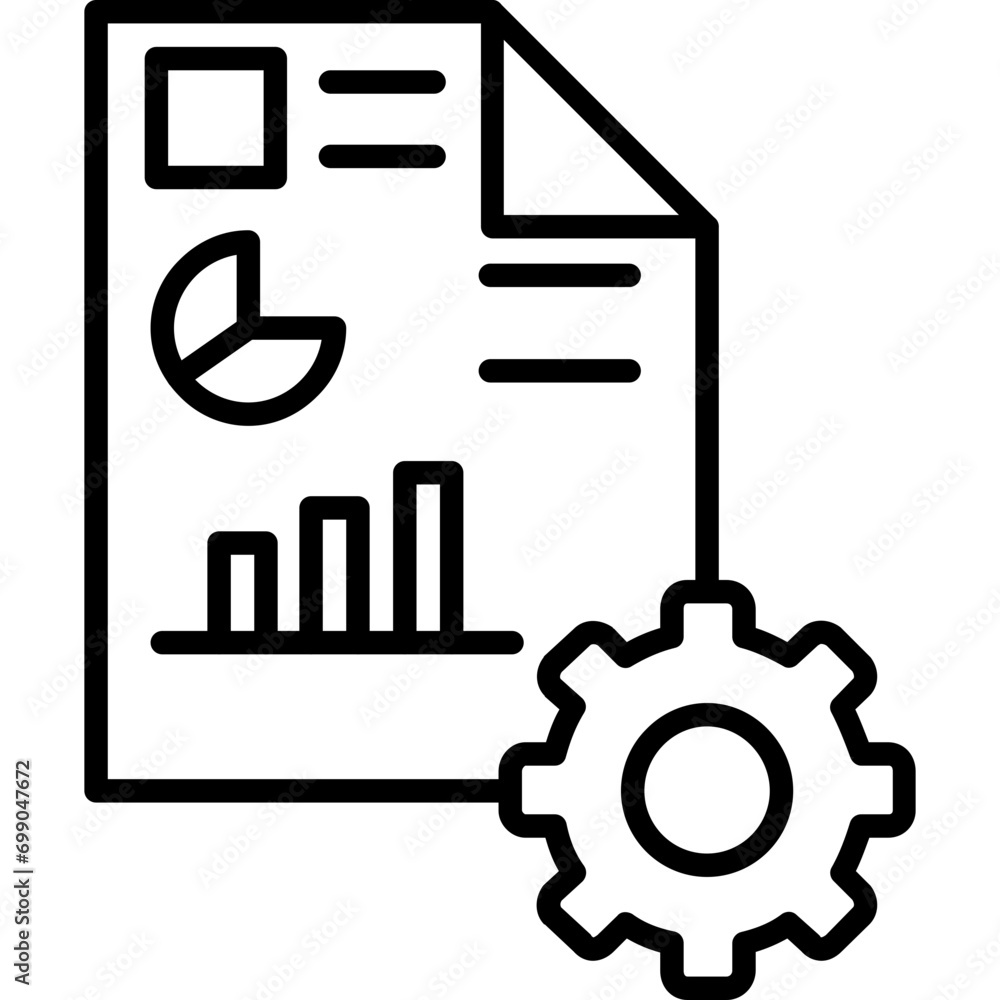 Wall mural Business Plan Icon