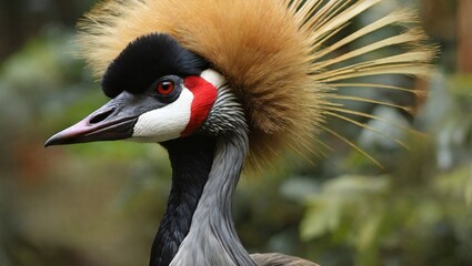 Fototapeta premium grey crowned crane