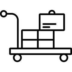 Airport Cart Icon