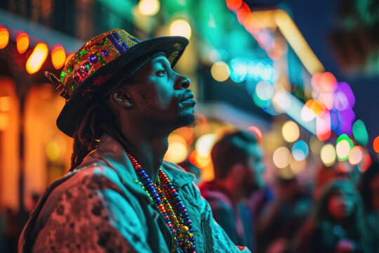 Traveler Experiences The Vibrant Culture Of New Orleans During Mardi Gras, Usa