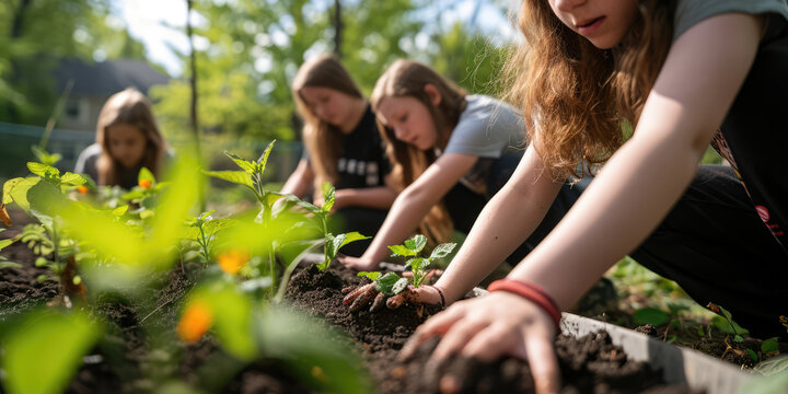 Nurturing Environmental Education: Students Grow A Garden