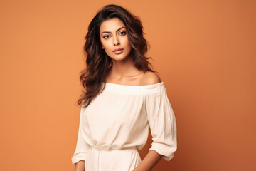 Obraz premium Beautiful indian woman with shiny hair