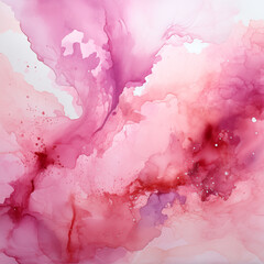 Pink and purple watercolor background. Abstract painting