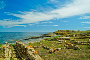 Area archeologica di Nora. Provincia di Cagliari,Sardegna, Italy
