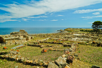 Area archeologica di Nora. Provincia di Cagliari,Sardegna, Italy