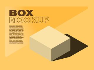 Boxes Mockup. Template Vector illustration.
