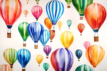 Cercles muraux Montgolfière set of balloons