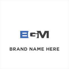 Obraz premium BGM logo. B G M design. White BGM letter. BGM, B G M letter logo design. Initial letter BGM linked circle uppercase monogram logo. B G M letter logo vector design. 