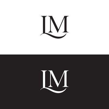 LM logo. L M design. White LM letter. LM, L M letter logo design. Initial letter LM linked circle uppercase monogram logo. L M letter logo vector design.	
