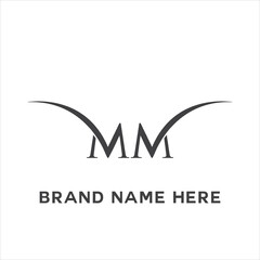 MM logo. M M design. White MM letter. MM, M M letter logo design. Initial letter MM linked circle uppercase monogram logo. M M letter logo vector design.	
