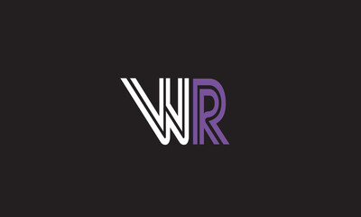 Fototapeta na wymiar WR, RW, W, R Abstract Letters Logo Monogram 