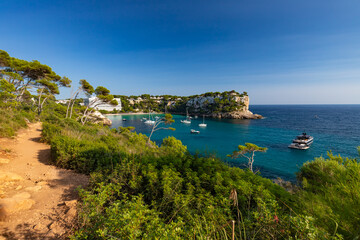 Widok śródziemnomorski, wyspa Menorca