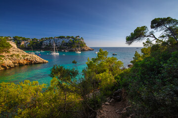 Widok śródziemnomorski, wyspa Menorca - obrazy, fototapety, plakaty