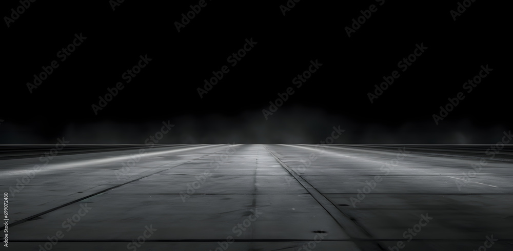 Aufkleber rough textured surface with cracks in the grey concrete floor . texture or background.