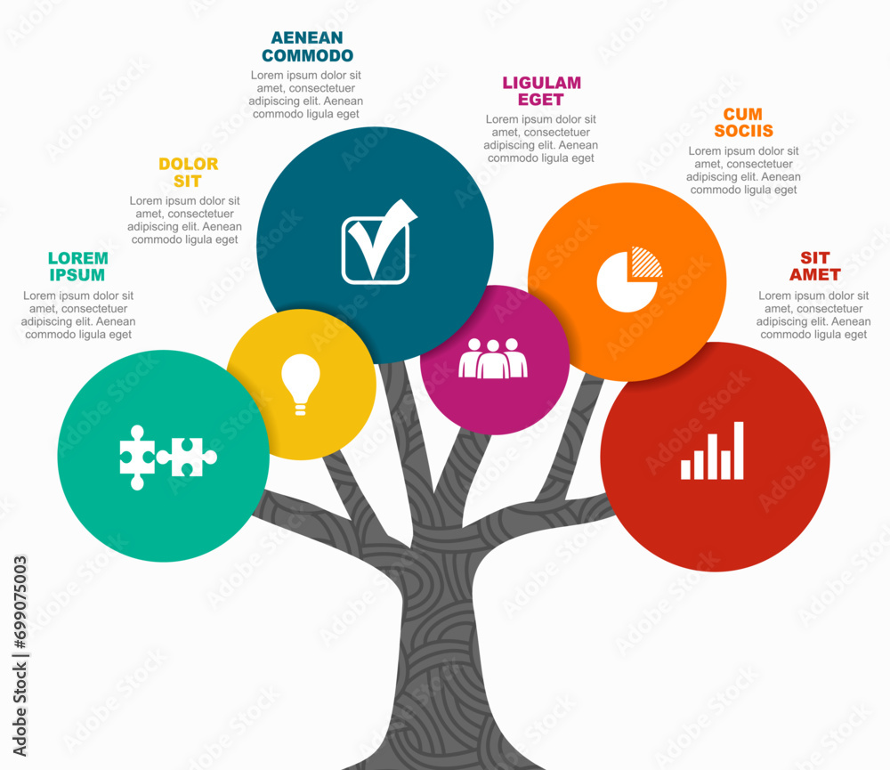 Poster infographic design template with place for your data. vector illustration.