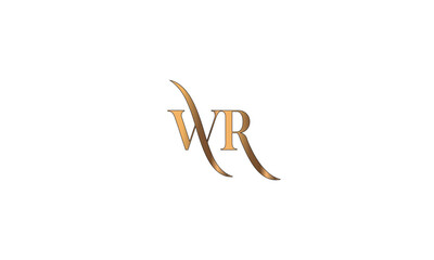 WR, RW, W, R Abstract Letters Logo Monogram