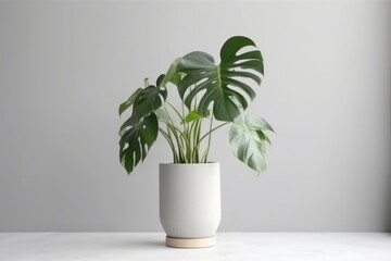 Potted plant on isolated white background. AI Generated - obrazy, fototapety, plakaty