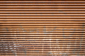 Shutter door. Colorful shutters. Steel shutter door of warehouse, storage or display case for metal door background and textured.	
