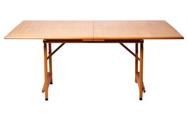 Innovative Design Image of Collapsible Dining Table in Isolation Display on a White or Clear Surface PNG Transparent Background.